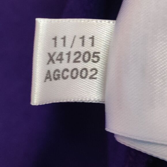 Adidas Purple Track Jacket Classic Striped Trefoil Logo Full Zip Size Small - Picture 13 of 15